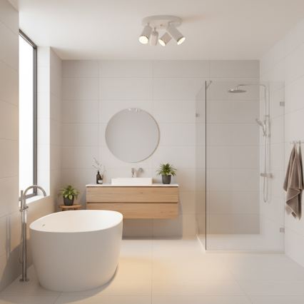 Brilagi - Foco de baño SELE AQUA 4xGU10/30W/230V IP44 blanco