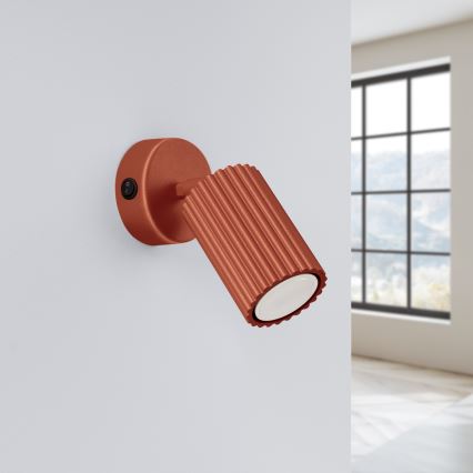 Brilagi - Foco de pared LED CRESTO 1xGU10/10W/230V rojo