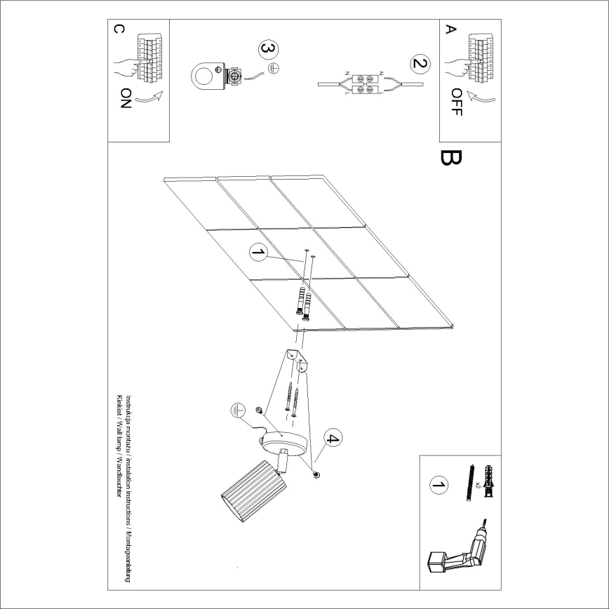Brilagi - Foco de pared LED CRESTO 1xGU10/10W/230V rojo