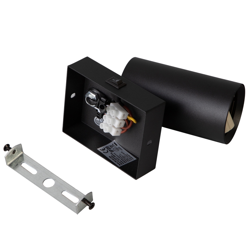 Brilagi - Aplique de pared LED RGBW regulable SELE 1xGU10/4,8W/230V 3000K negro + mando a distancia