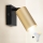 Brilagi - Foco de pared LED RGBW regulable SELE 1xGU10/4,8W/230V 3000K negro/dorado + mando a distancia
