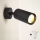 Brilagi - Foco de pared LED RGBW regulable SELE 1xGU10/4,8W/230V 3000K negro + mando a distancia