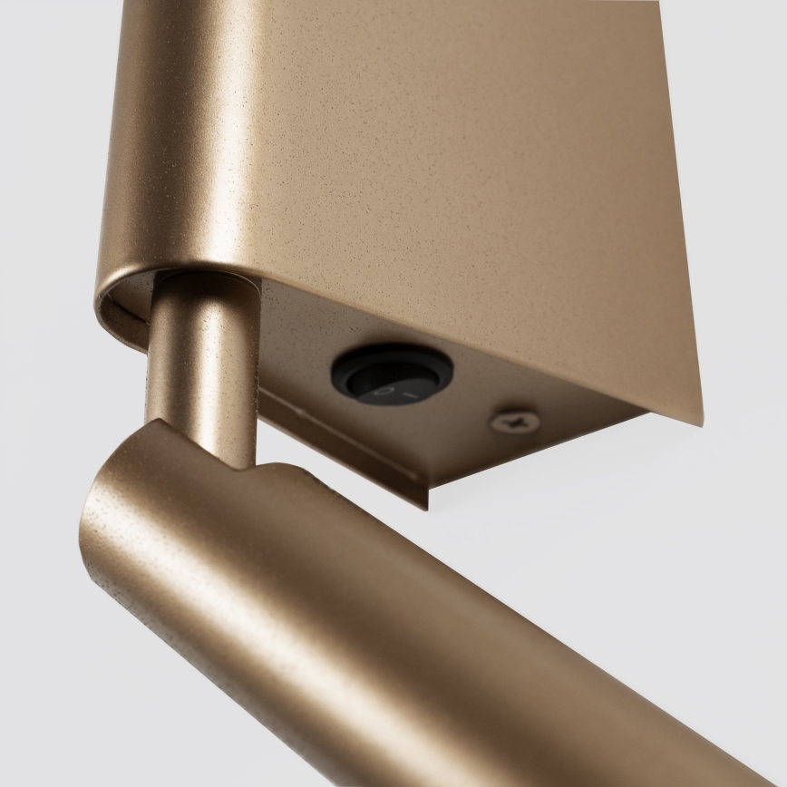 BRILAGI - Aplique de pared LED orientable VIXON, LED/3W/230V + LED/5W, bronce, IRC 90
