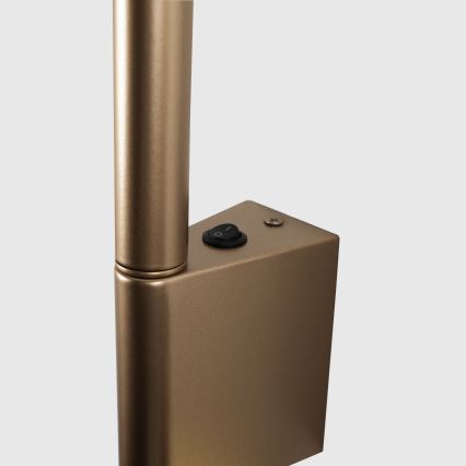 BRILAGI - Aplique de pared LED orientable VIXON, LED/3W/230V + LED/5W, bronce, IRC 90