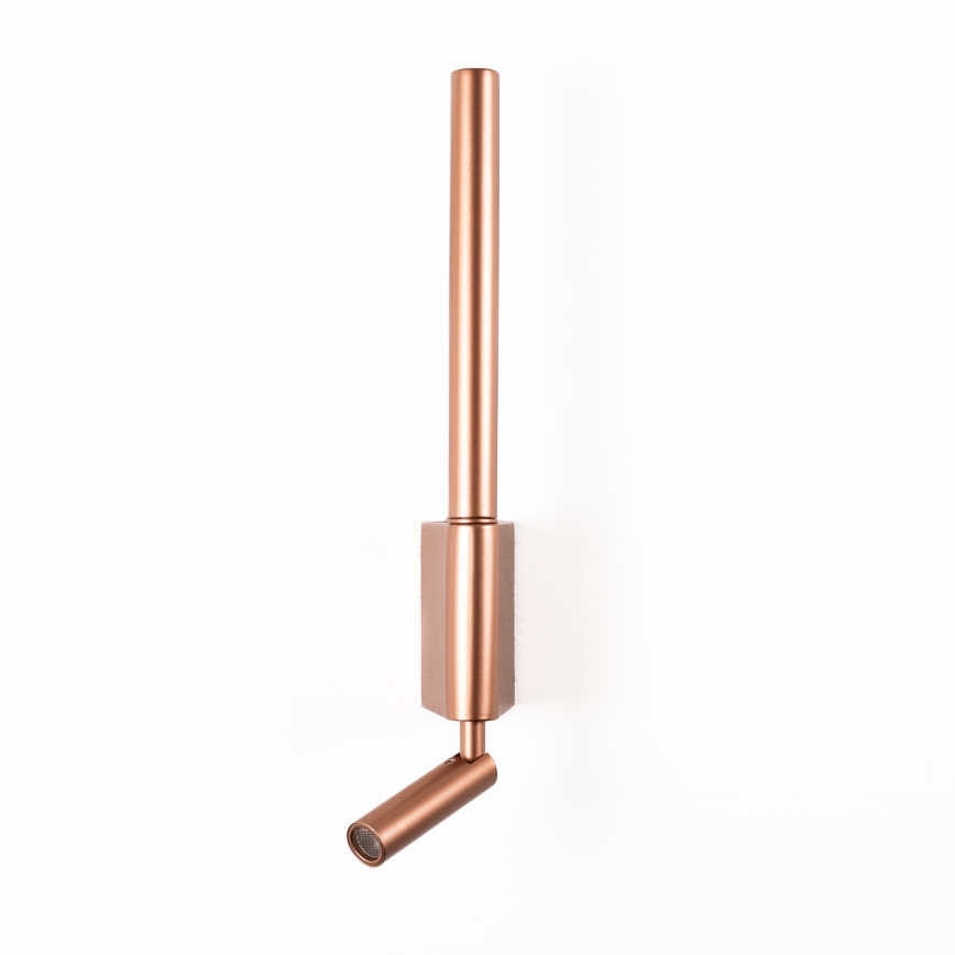 BRILAGI - Aplique de pared LED orientable VIXON, LED/3W/230V + LED/5W, bronce, IRC 90