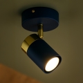 Brilagi - Foco de pared POKER 1xGU10/25W/230V azul/dorado