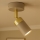 Brilagi - Foco de pared POKER 1xGU10/25W/230V beige/dorado