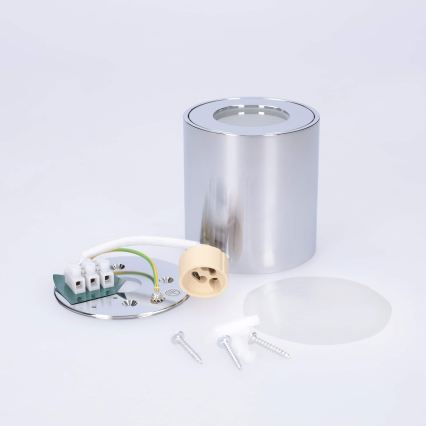 BRILAGI - Foco empotrable de baño MIA 1xGU10/30W/230V 84x80 mm cromo brillante IP54