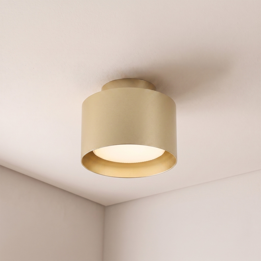 BRILAGI - Foco empotrable LED BACKLIT 1xGX53/15W/230V + LED/3W, diámetro 10 cm, dorado