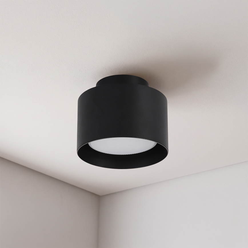 BRILAGI - Foco empotrable LED BACKLIT 1xGX53/15W/230V + LED/3W Ø 10 cm negro