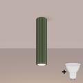 Brilagi - Foco empotrable LED CRESTO 1xGU10/10W/230V 30 cm verde