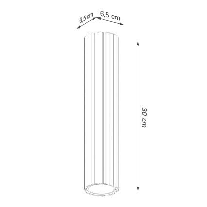 Brilagi - Foco empotrable LED CRESTO 1xGU10/10W/230V 30 cm verde