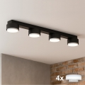Brilagi - Foco empotrable LED MONO 4xGX53/13W/230V negro