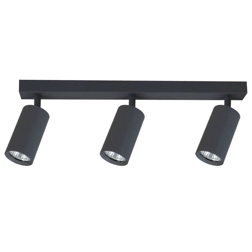 Brilagi - Luminaria empotrable LED RGBW regulable SELE 3xGU10/4,8W/230V 3000K antracita + mando a distancia