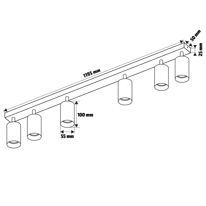 Brilagi - Luminaria de focos LED RGBW regulable SELE 6xGU10/6,5W/230V 2700-6500K blanca