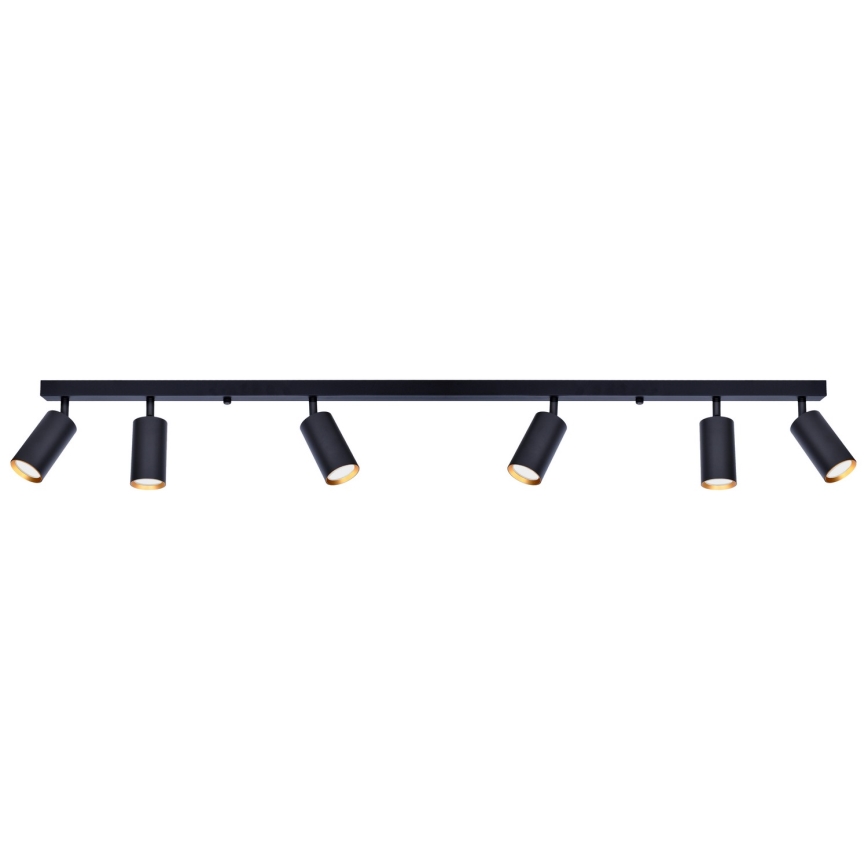 Brilagi - Lámpara de techo LED RGBW regulable SELE 6xGU10/6,5W/230V 2700-6500K negro/dorado