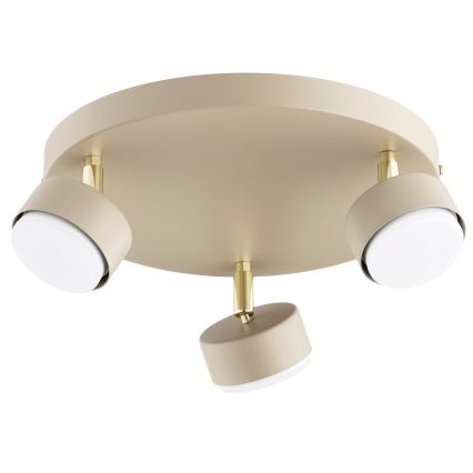 BRILAGI - LED RGB+CCT Foco empotrable regulable MONO 3xGX53/14W/230V 2700-6500K Wi-Fi Tuya beige/dorado