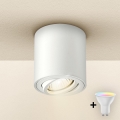 Brilagi - Foco empotrable LED RGBW regulable MIA 1xGU10/4,8W/230V 3000K 84x80 mm blanco + mando a distancia