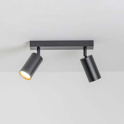 Brilagi - Foco empotrable LED RGBW regulable SELE 2xGU10/4,8W/230V 3000K negro/dorado + mando a distancia