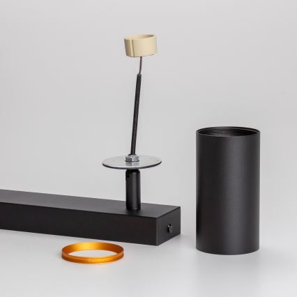 Brilagi - Foco empotrable LED RGBW regulable SELE 2xGU10/4,8W/230V 3000K negro/dorado + mando a distancia