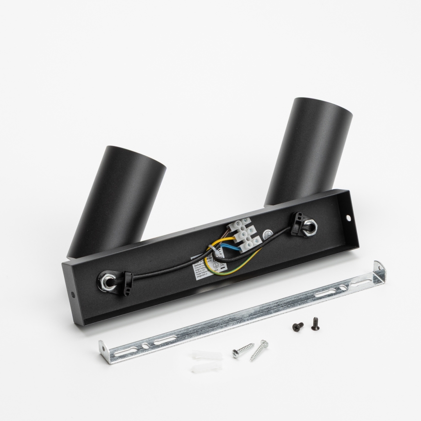 Brilagi - Foco empotrable LED RGBW regulable SELE 2xGU10/4,8W/230V 3000K negro/dorado + mando a distancia