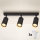 Brilagi - Foco empotrable LED RGBW regulable SELE 3x GU10 / 4,8W / 230V / 3000K, negro/dorado + mando a distancia