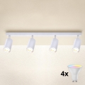 Brilagi - Foco empotrable LED RGBW regulable SELE 4xGU10/4,8W/230V 3000K blanco + mando a distancia