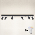 Brilagi - Foco empotrable LED RGBW regulable SELE 6xGU10/6,5W/230V 2700-6500K antracita