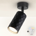 Brilagi - Foco empotrable LED RGBW regulable SELE DIAMANT 1xGU10/4,8W/230V 3000K negro + mando a distancia