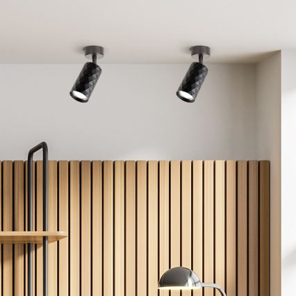 Brilagi - Foco empotrable LED RGBW regulable SELE DIAMANT 1xGU10/4,8W/230V 3000K negro + mando a distancia