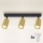 Brilagi - Foco empotrable LED RGBW regulable SELE GOLDEN 3xGU10/4,8W/230V 3000K negro/dorado + mando a distancia