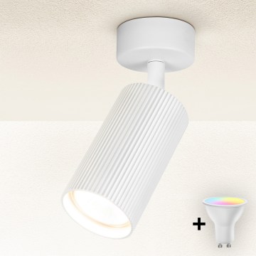 Brilagi - Foco empotrable LED RGBW regulable SELE MODERN 1xGU10/4,8W/230V 3000K blanco + mando a distancia