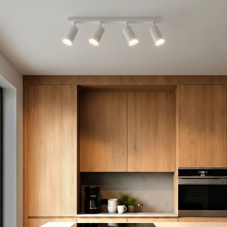 Brilagi - Foco empotrable LED RGBW regulable SELE MODERN 4xGU10/4,8W/230V 3000K blanco + mando a distancia