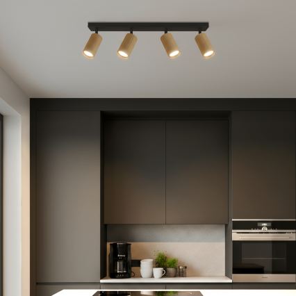 Brilagi - Foco empotrable LED RGBW regulable SELE MODERN 4xGU10/4,8W/230V 3000K dorado + mando a distancia