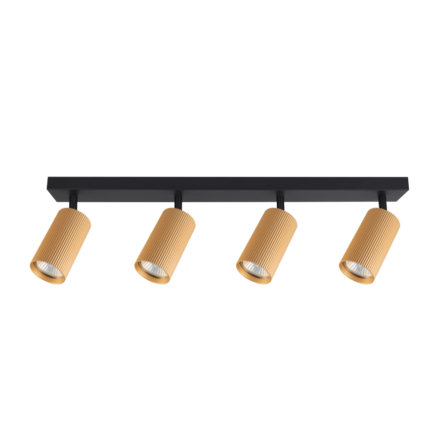 Brilagi - Foco empotrable LED RGBW regulable SELE MODERN 4xGU10/4,8W/230V 3000K dorado + mando a distancia