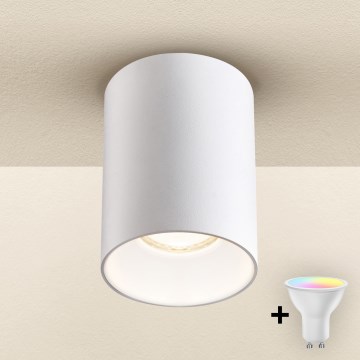 Brilagi - Foco empotrable LED RGBW regulable TRINE 1xGU10/4,8W/230V 3000K blanco + mando a distancia