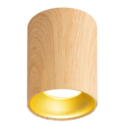 Brilagi - LED RGBW regulable foco empotrable TRINE 1xGU10/4,8W/230V 3000K acabado en roble + mando a distancia