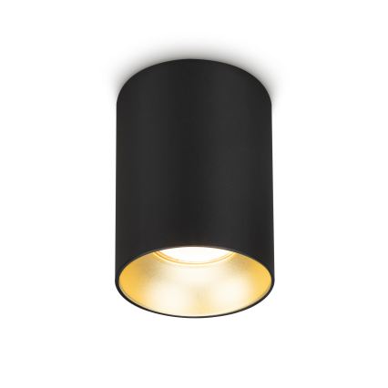 Brilagi - Foco LED RGBW regulable TRINE 1xGU10/4,8W/230V 3000K negro/dorado + mando a distancia