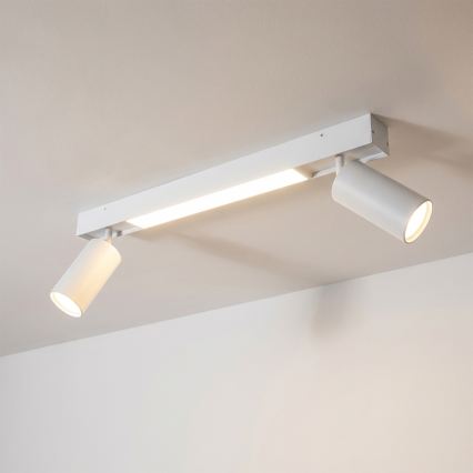 Brilagi - Foco empotrable LED SELE 2xGU10/30W/230V + LED/15W blanco