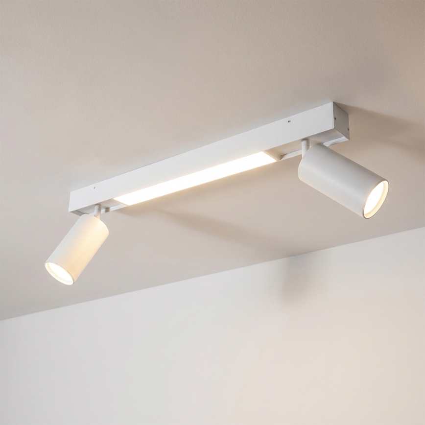 Brilagi - Foco empotrable LED SELE 2xGU10/30W/230V + LED/15W blanco