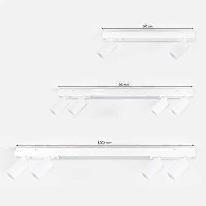 Brilagi - Foco empotrable LED SELE 2xGU10/30W/230V + LED/15W blanco