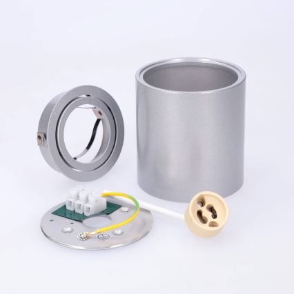 BRILAGI - Foco empotrable MIA 1xGU10/30W/230V 84x80 mm plateado