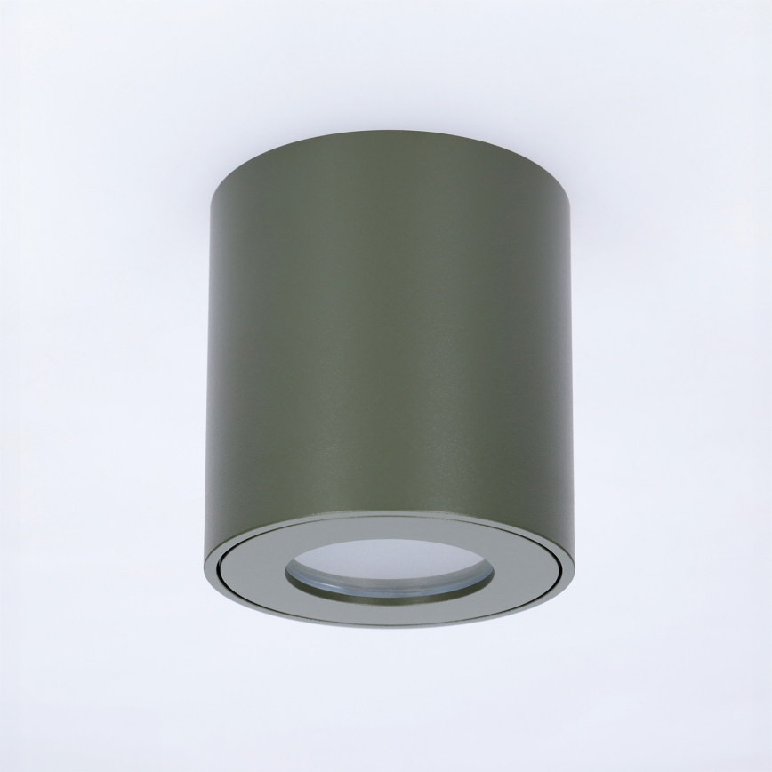 BRILAGI - Foco empotrable para baño MIA 1xGU10/30W/230V 60x82 mm 84x80 mm verde oscuro IP54