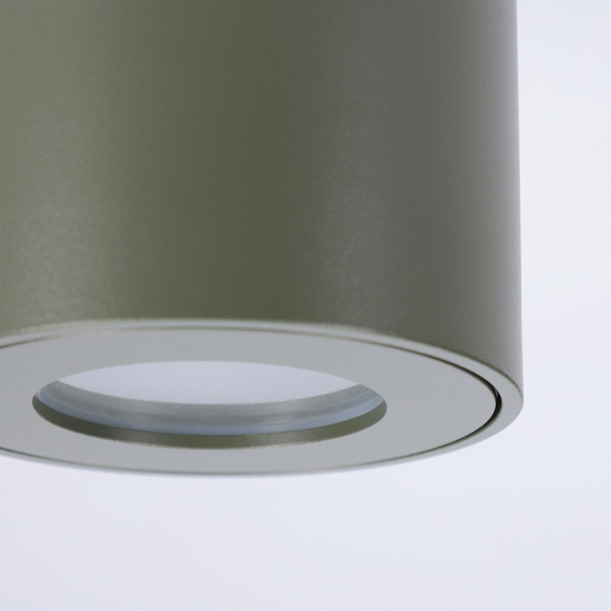BRILAGI - Foco empotrable para baño MIA 1xGU10/30W/230V 60x82 mm 84x80 mm verde oscuro IP54