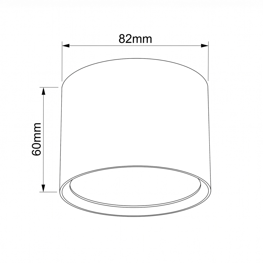 BRILAGI - Foco para baño SMOOTH 1xGX53/15W/230V 60x82 mm acabado en roble IP54