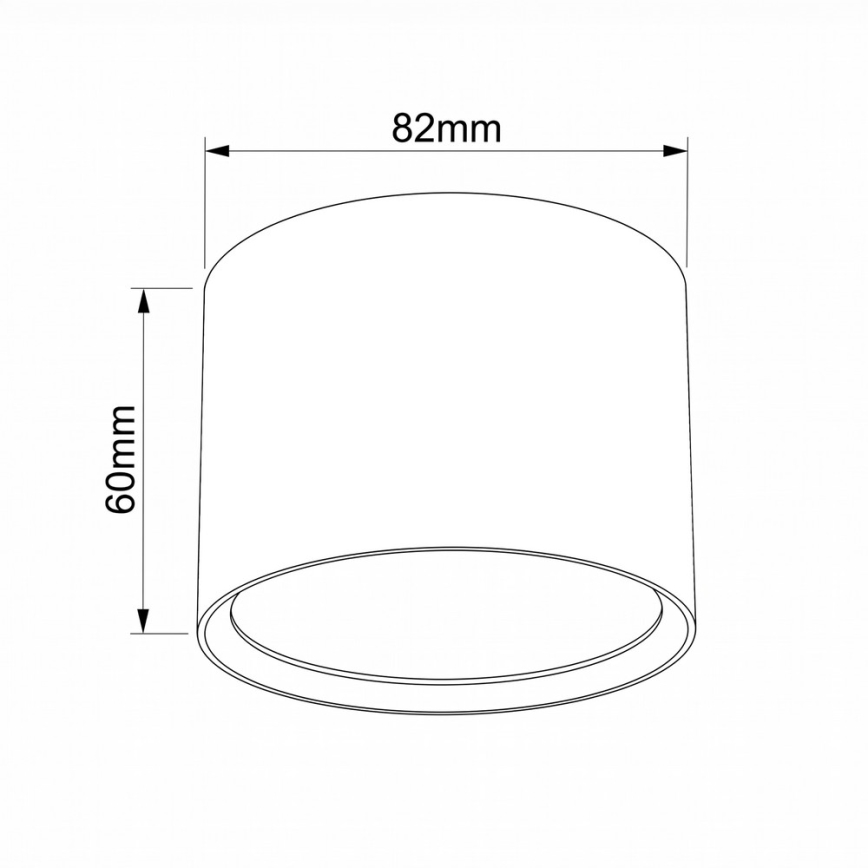 BRILAGI - Foco empotrable para baño SMOOTH 1xGX53/15W/230V 60x82 mm beige IP54