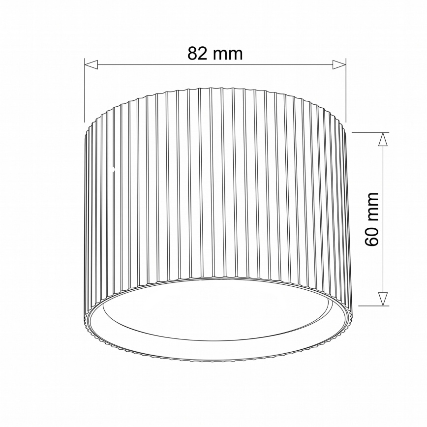 BRILAGI - Foco empotrable STRIPY 1xGX53/15W/230V 60x82 mm marrón