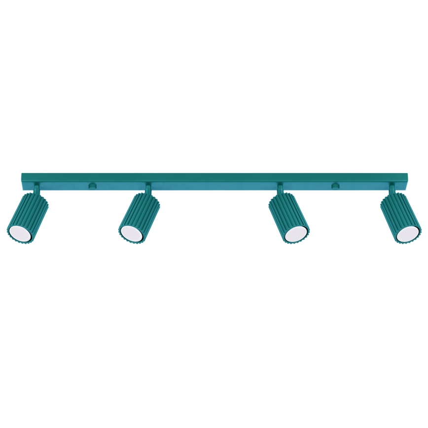 Brilagi - Foco empotrado LED CRESTO 4xGU10/10W/230V turquesa