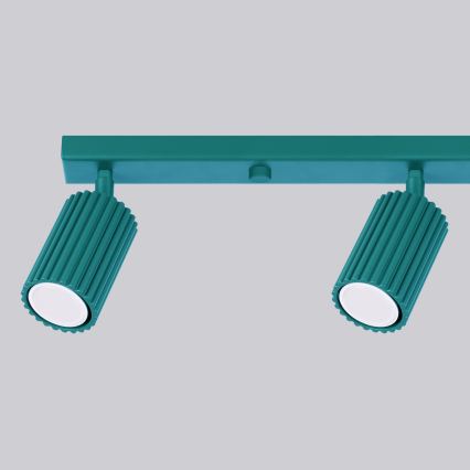 Brilagi - Foco empotrado LED CRESTO 4xGU10/10W/230V turquesa