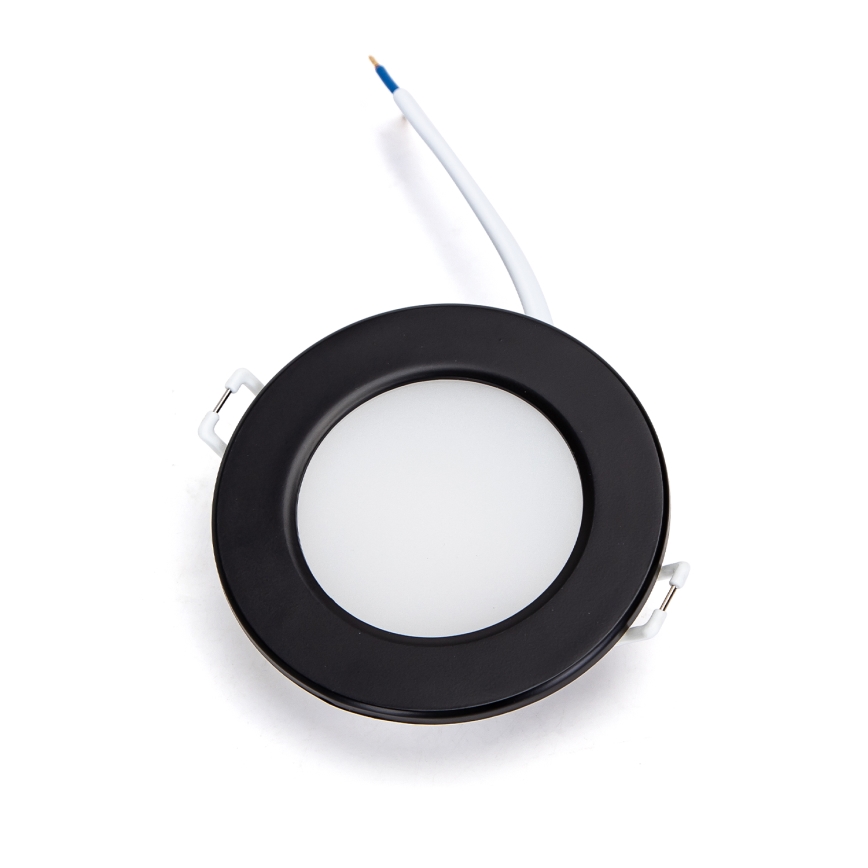 Brilagi - foco empotrado LED para baño LED/6W/230V 3000K negro IP65